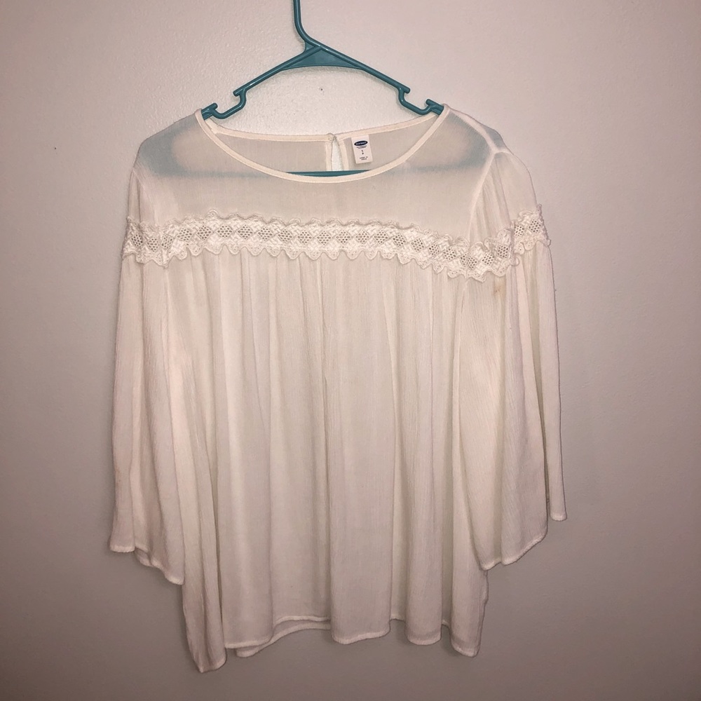 White old navy blouse